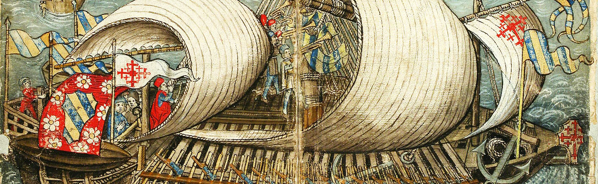 Galea con pellegrini in Terra Santa di Konrad Grunenberg
