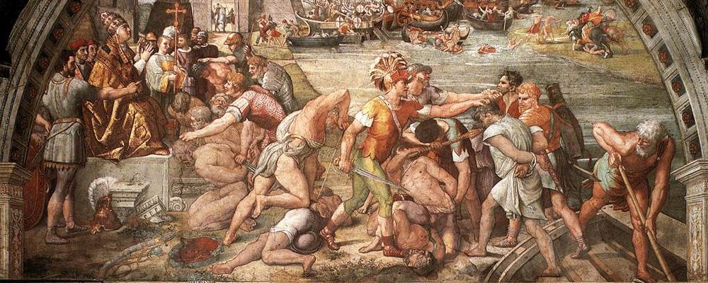 La battaglia di Anzio Stanze 
			Vaticane Raffaello