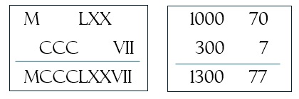1000 e 70 + 300 e 7 = 1377