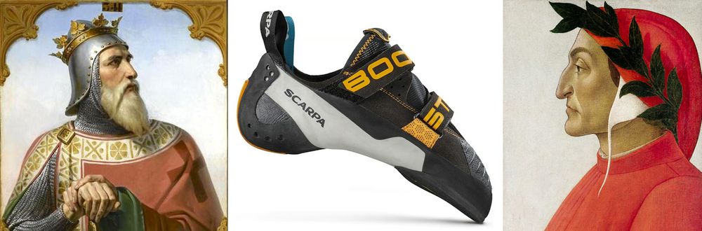 Roberto il Guiscardo, la scarpa, Dante Alighieri