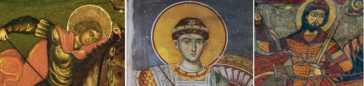 Santi Giorgio, Demetrio Mercurio, Santi Militari che apparvero ai Franchi